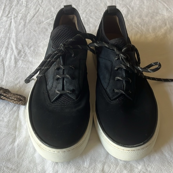 Jenni Kayne Lace-Up Casual Black Suede Platform Trainers Sneakers EU 40 - Picture 6 of 13